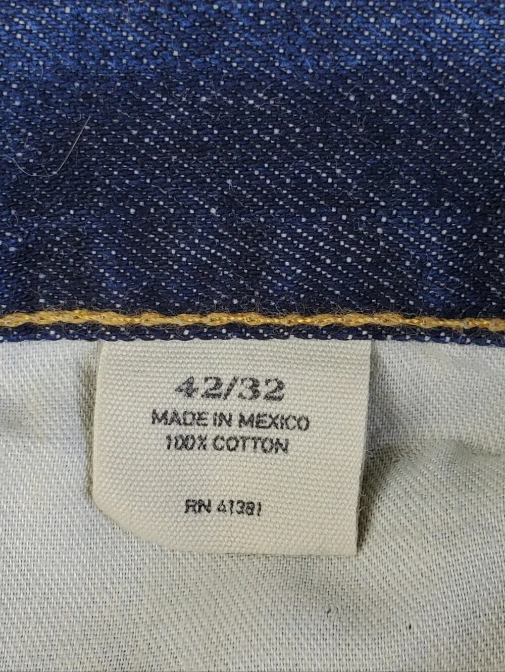 Polo Ralph Lauren Mens Authentic Dungarees Dark Denim Jeans - Size 42 x 32 - EUC